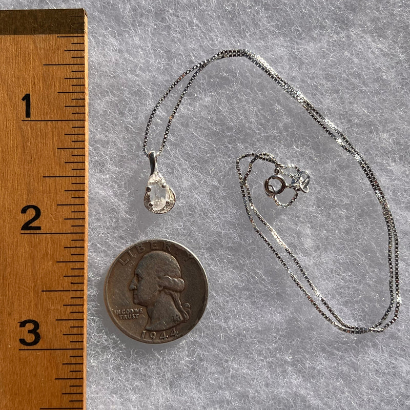 Petalite Pendant Necklace Sterling "Stone of the Angels" #3697-Moldavite Life