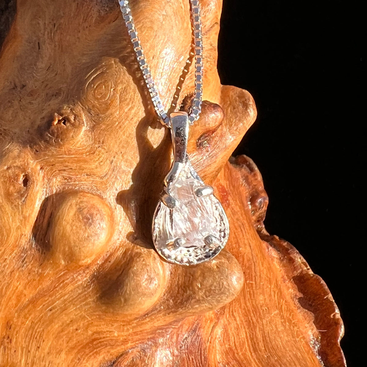 Petalite Pendant Necklace Sterling "Stone of the Angels" #3698-Moldavite Life