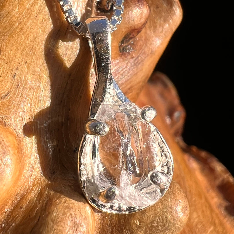 Petalite Pendant Necklace Sterling "Stone of the Angels" #3699-Moldavite Life