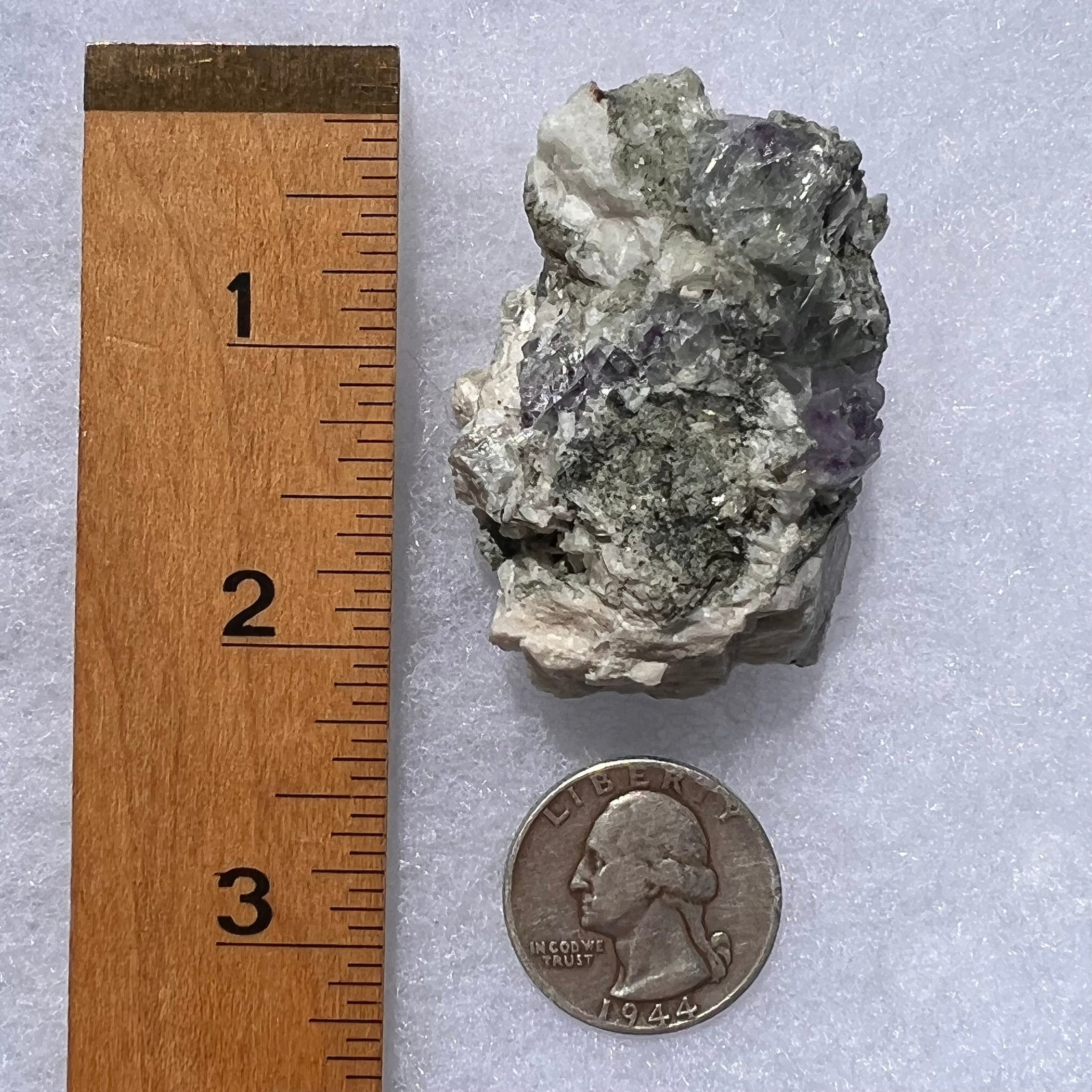 Phenacite Crystals in Matrix from Colorado #69-Moldavite Life