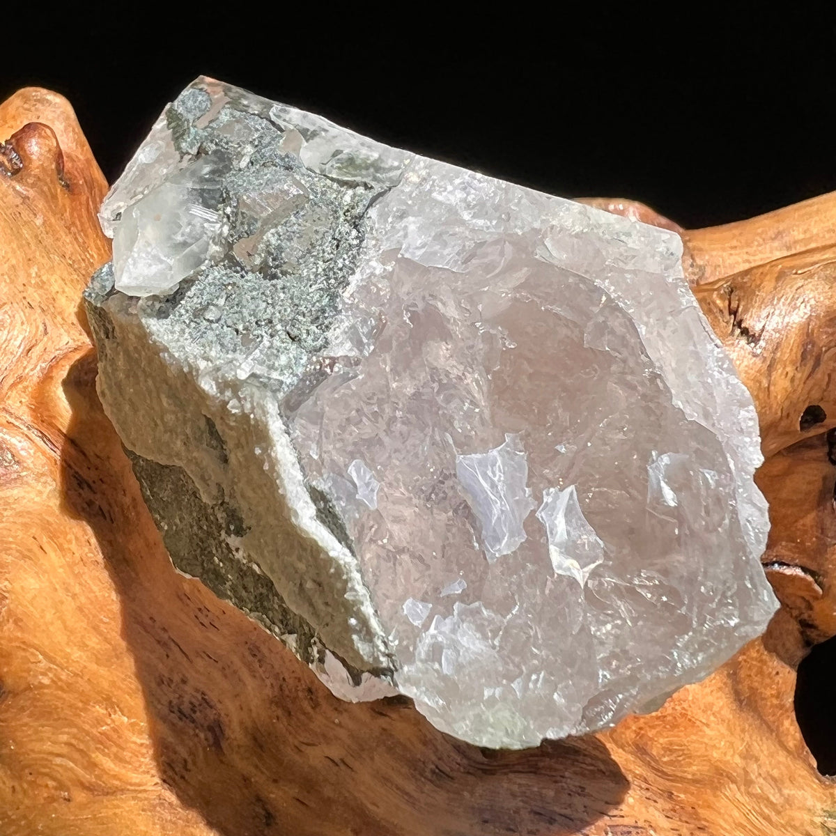 Phenacite Crystals in Matrix from Colorado #71-Moldavite Life