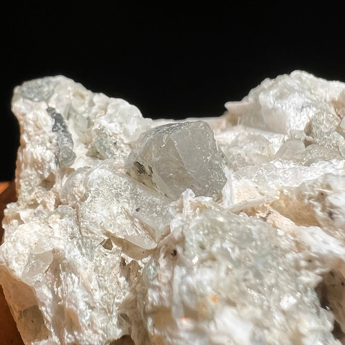 Phenacite Crystals in Matrix from Colorado #73-Moldavite Life