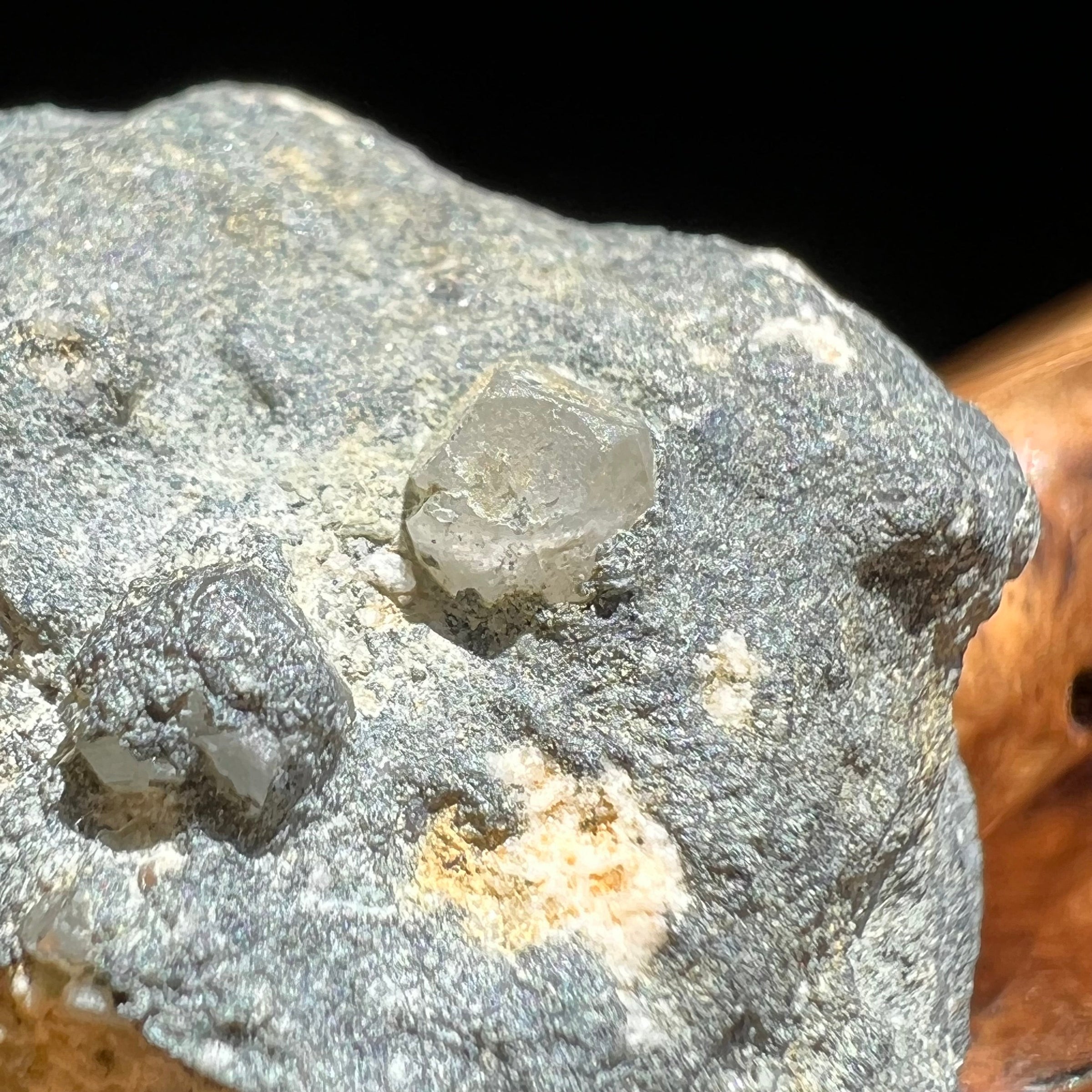 Phenacite Crystals in Matrix from Colorado #74-Moldavite Life