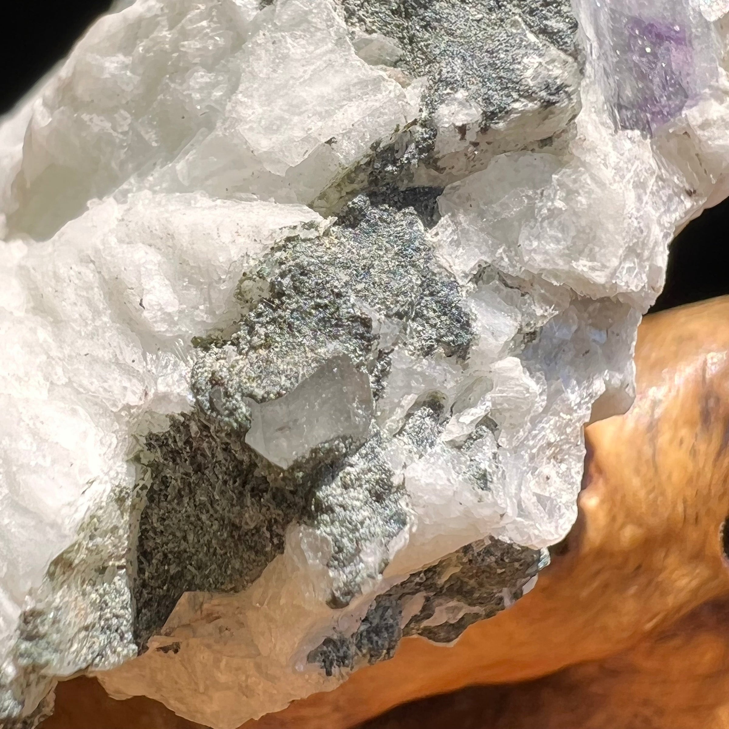 Phenacite Crystals in Matrix from Colorado #76-Moldavite Life