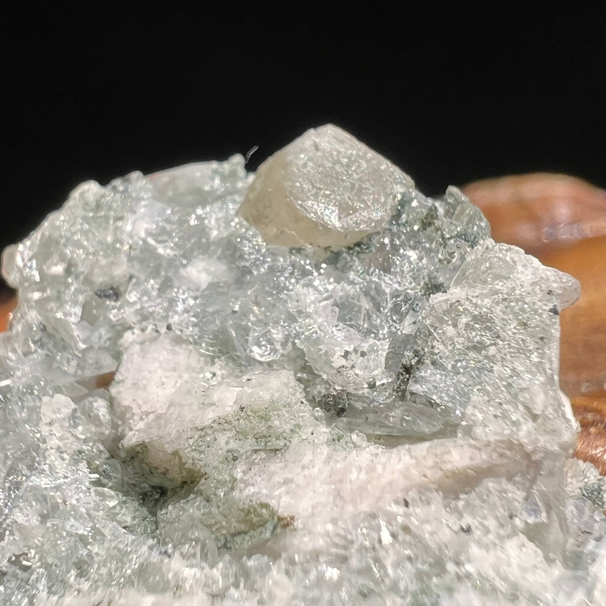 Phenacite Crystals in Matrix from Colorado #78-Moldavite Life