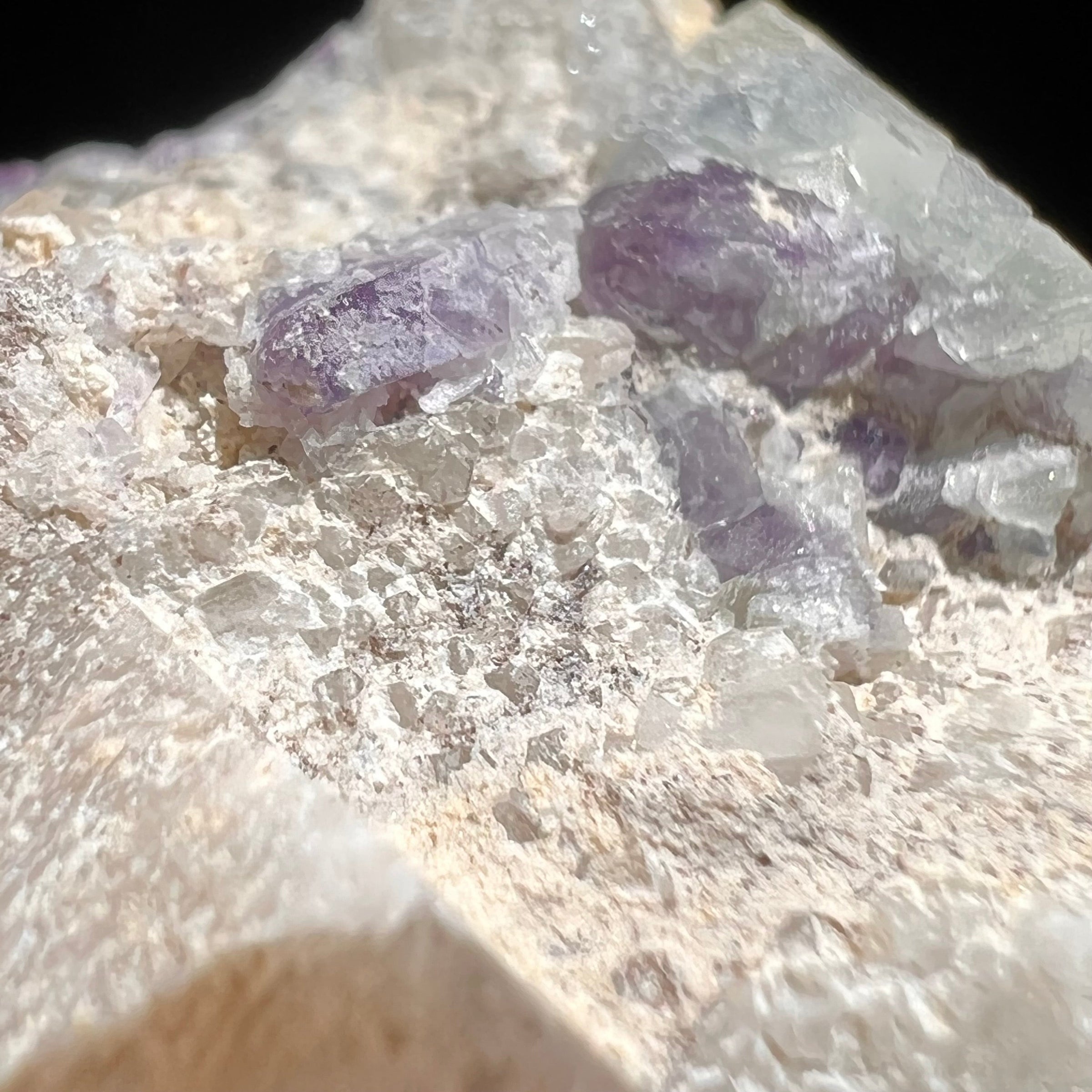 Phenacite Crystals in Matrix from Colorado #88-Moldavite Life