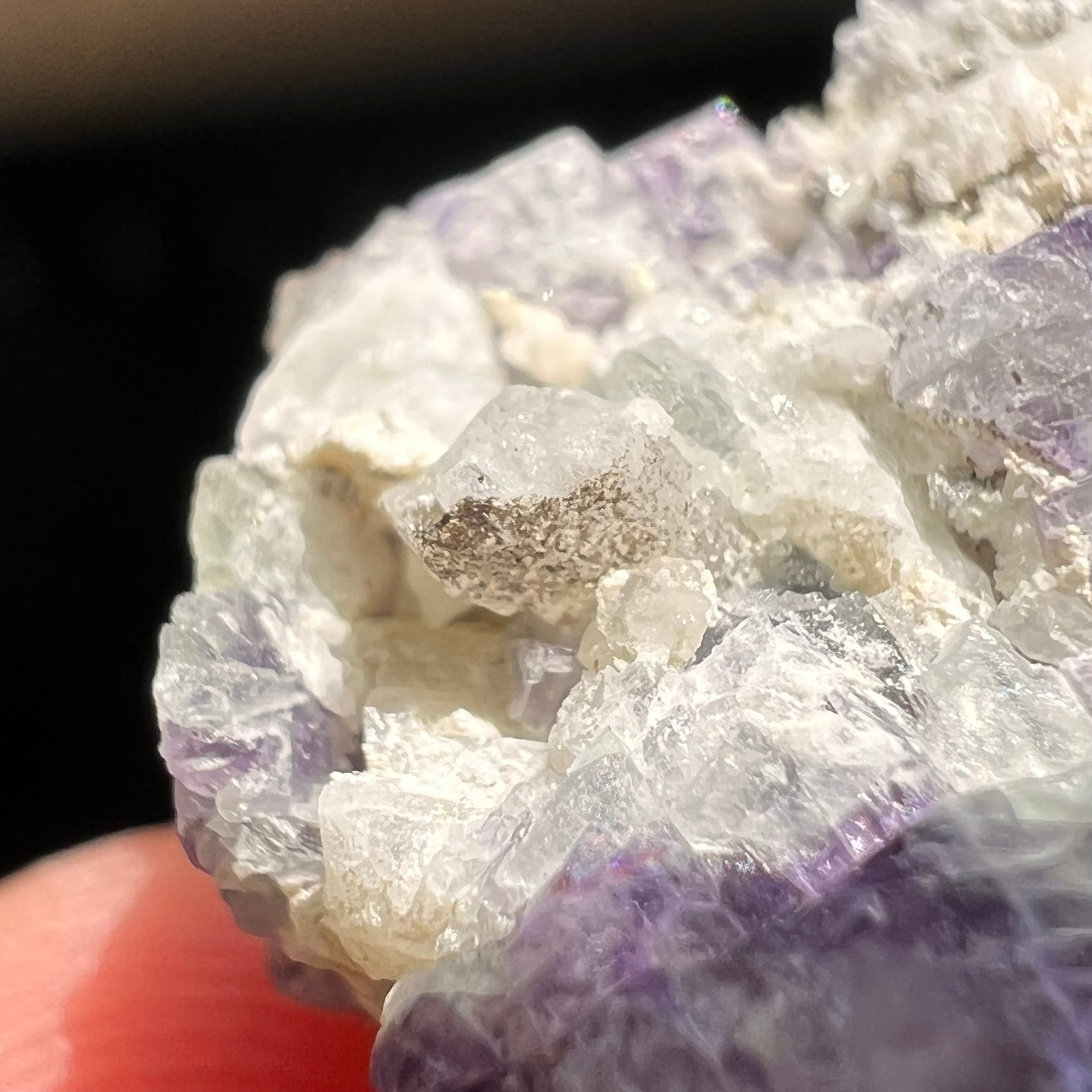 Phenacite Crystals in Matrix from Colorado #89-Moldavite Life