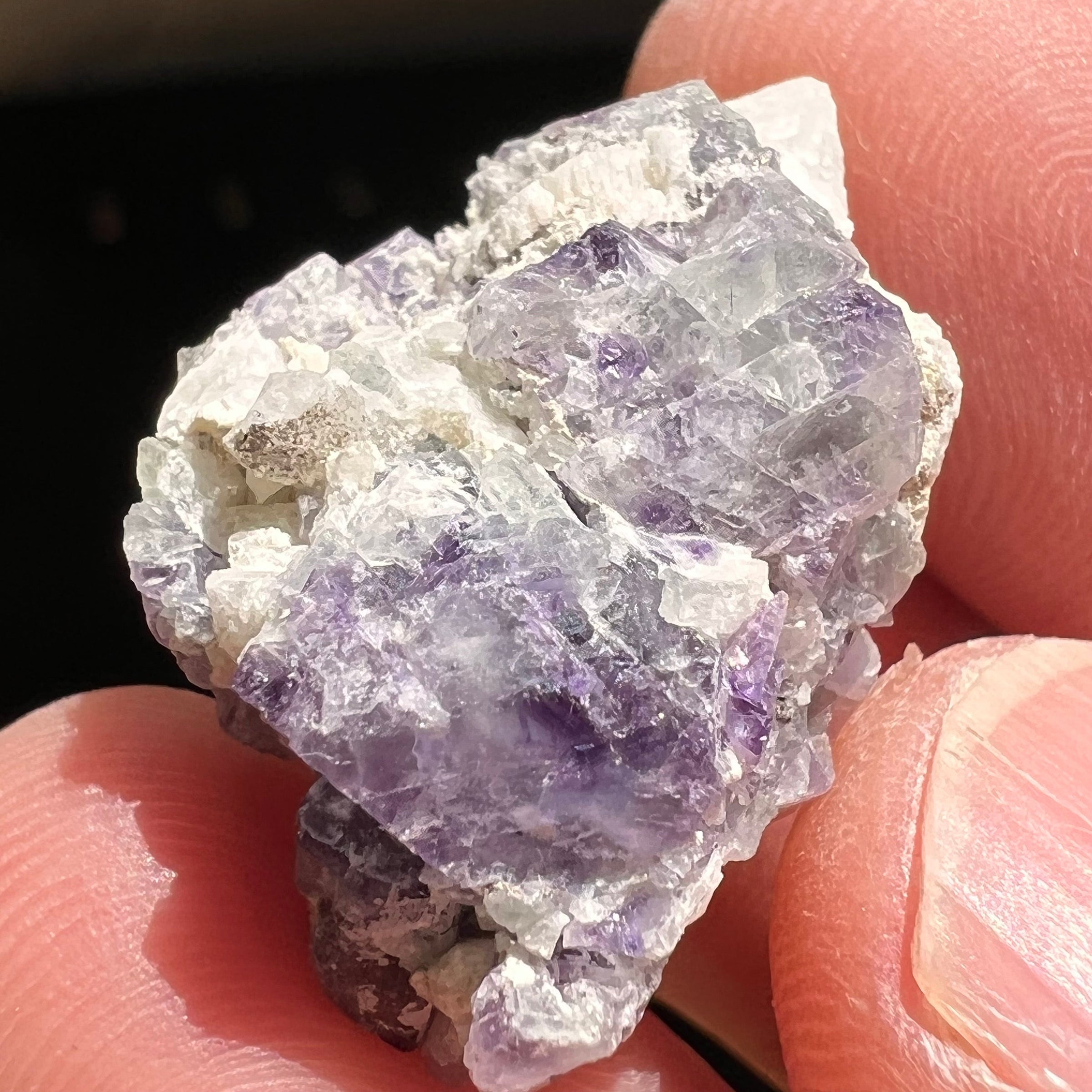 Phenacite Crystals in Matrix from Colorado #89-Moldavite Life