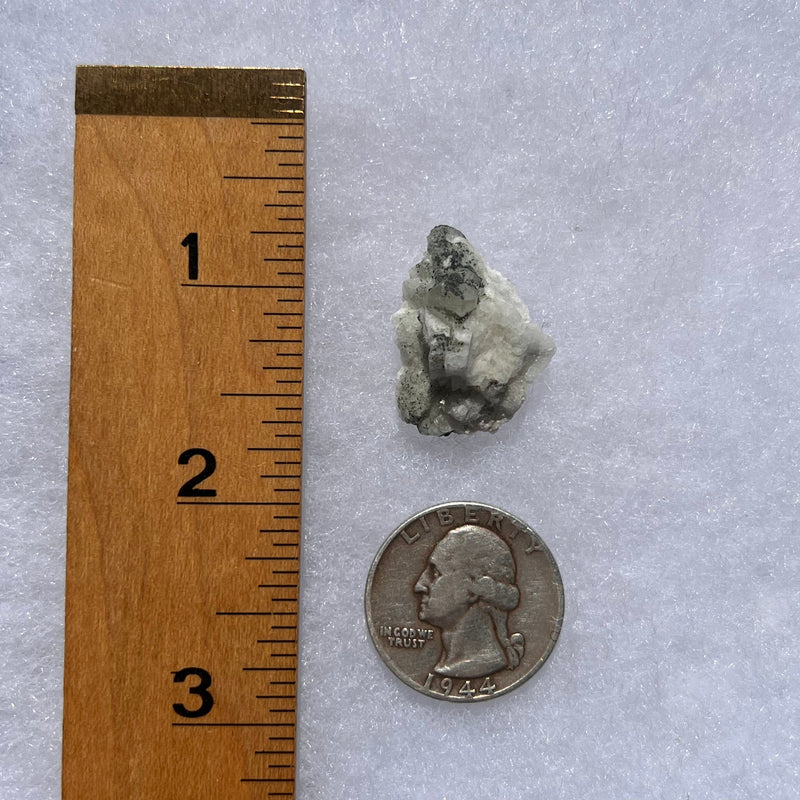 Phenacite Crystals in Matrix from Colorado #90-Moldavite Life