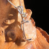 Phenacite & Moldavite Necklace Sterling Nigerian #3427-Moldavite Life
