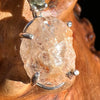 Phenacite & Moldavite Necklace Sterling Nigerian #3428-Moldavite Life