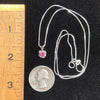 Pink Sapphire Rose Necklace Sterling Silver #2-Moldavite Life