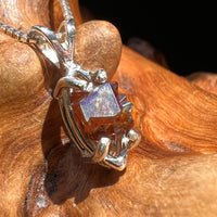 Rainbow Garnet Pendant Necklace Sterling Silver #2631-Moldavite Life