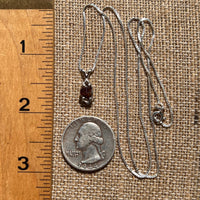 Rainbow Garnet Pendant Necklace Sterling Silver #2631-Moldavite Life