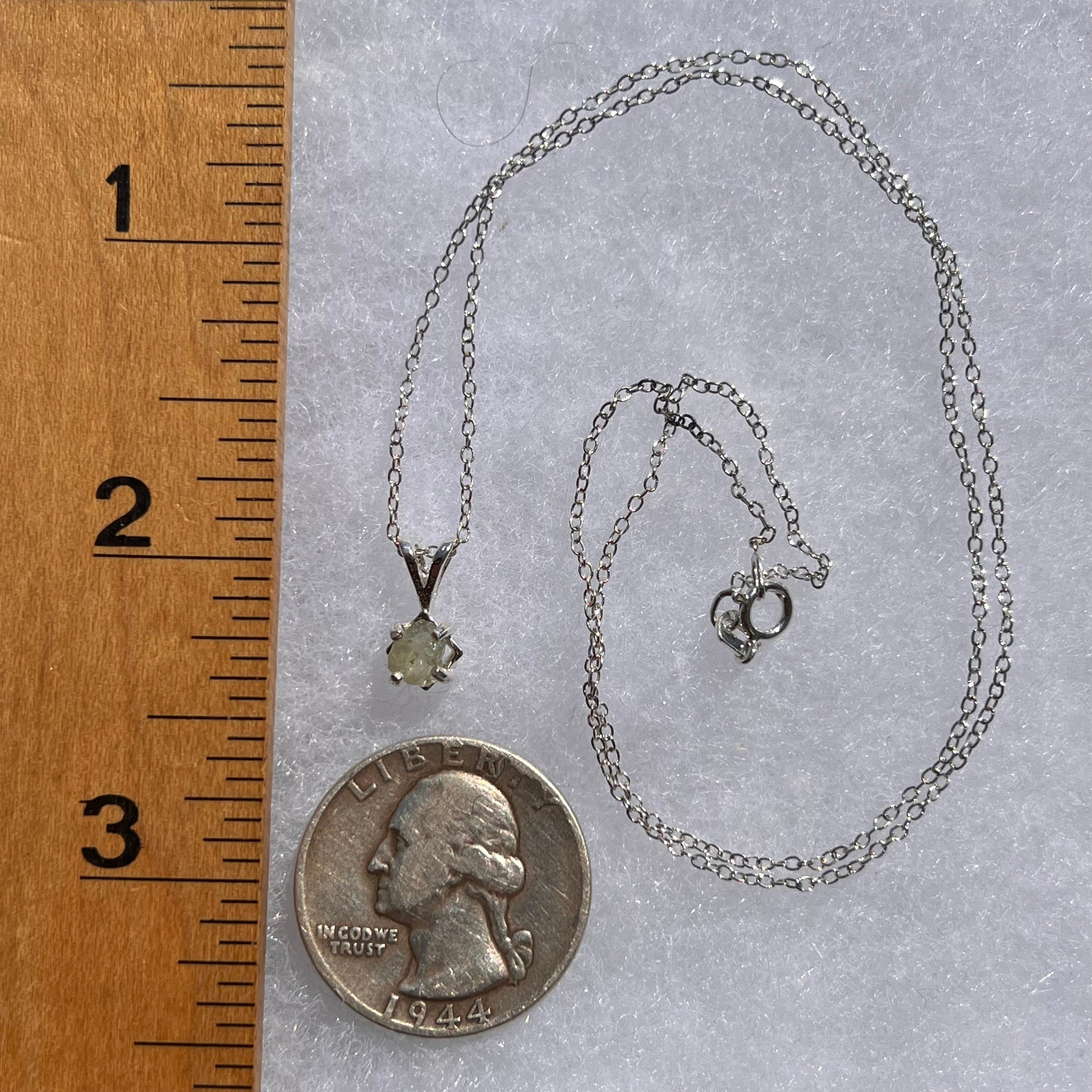 Raw Alexandrite Crystal Necklace Sterling #2917-Moldavite Life