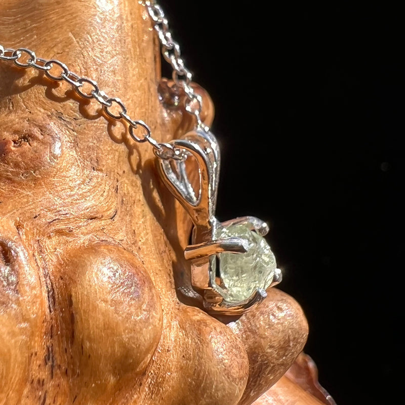 Raw Alexandrite Crystal Necklace Sterling #2919-Moldavite Life