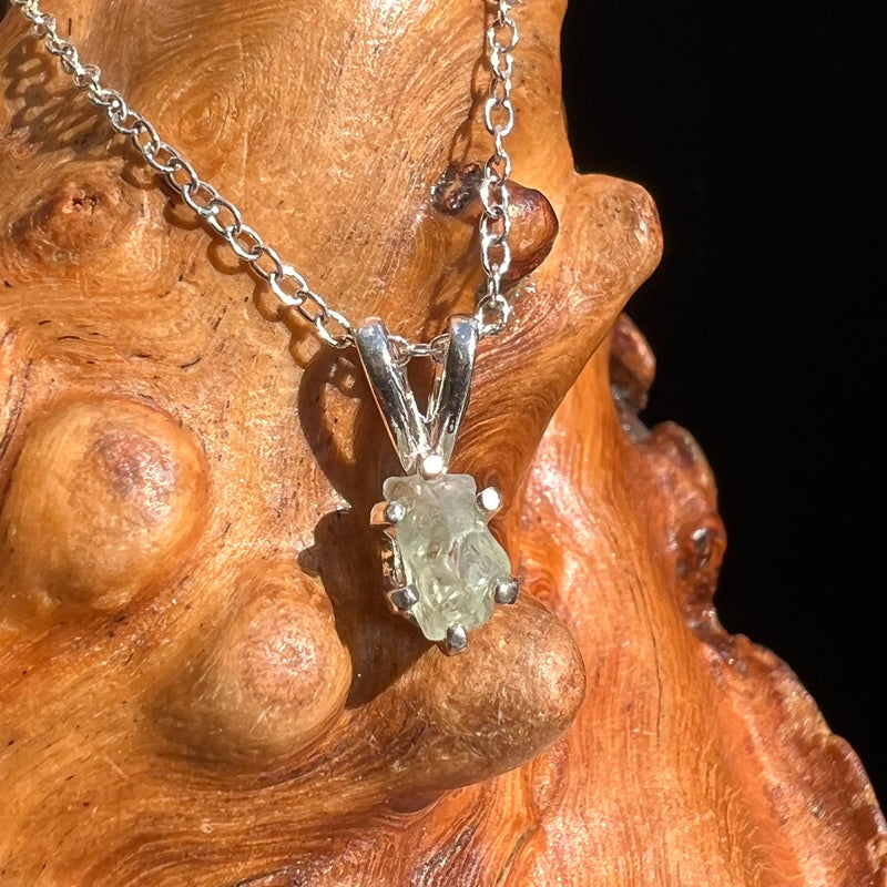 Raw Alexandrite Crystal Necklace Sterling #2920-Moldavite Life