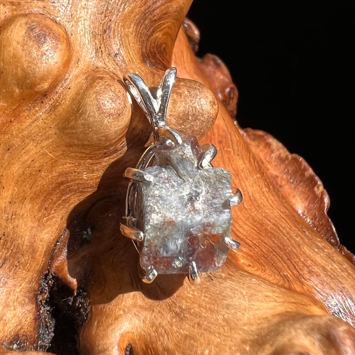 Raw Alexandrite Crystal Pendant Sterling #2899-Moldavite Life