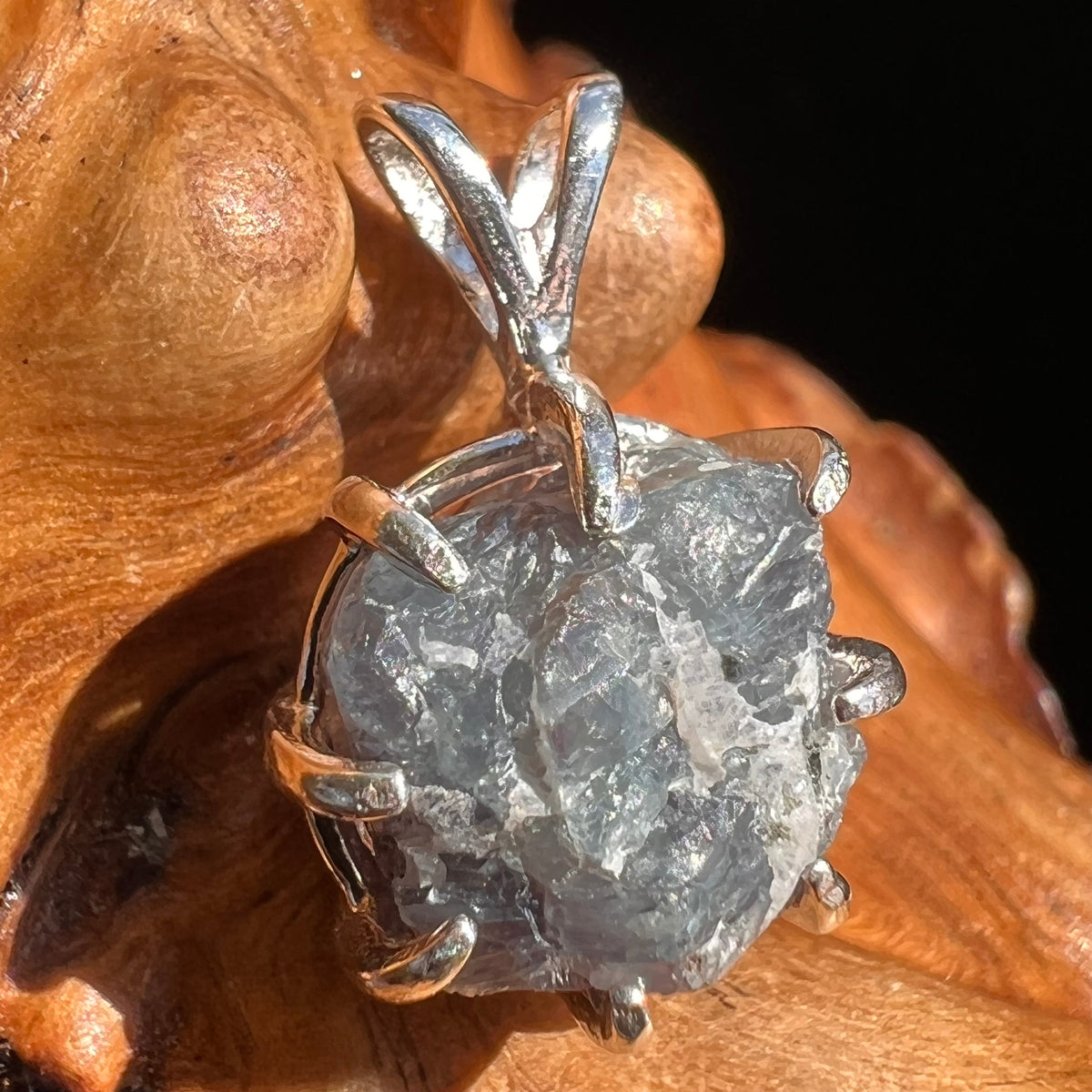 Raw Alexandrite Crystal Pendant Sterling #2900-Moldavite Life