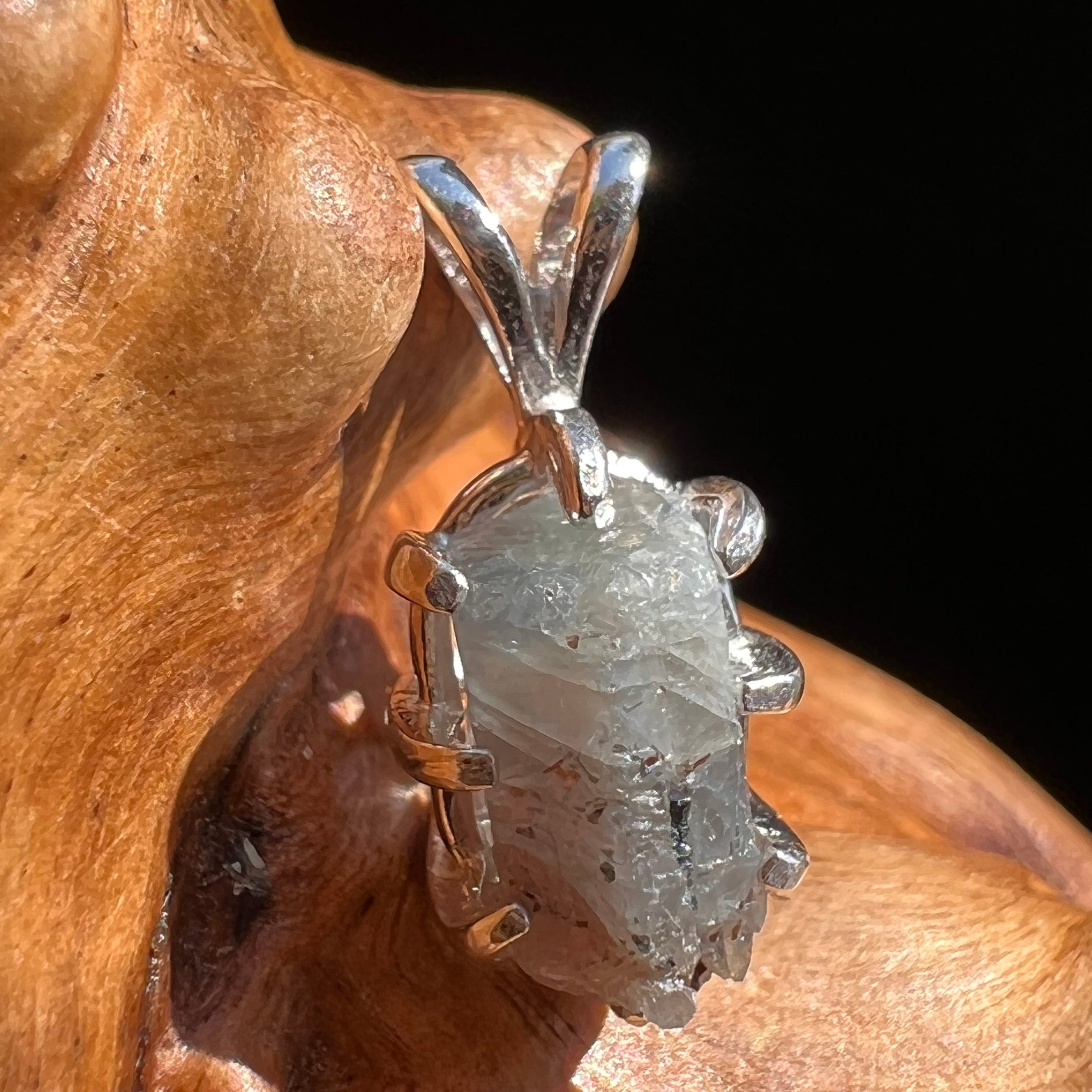 Raw Alexandrite Crystal Pendant Sterling #2906-Moldavite Life