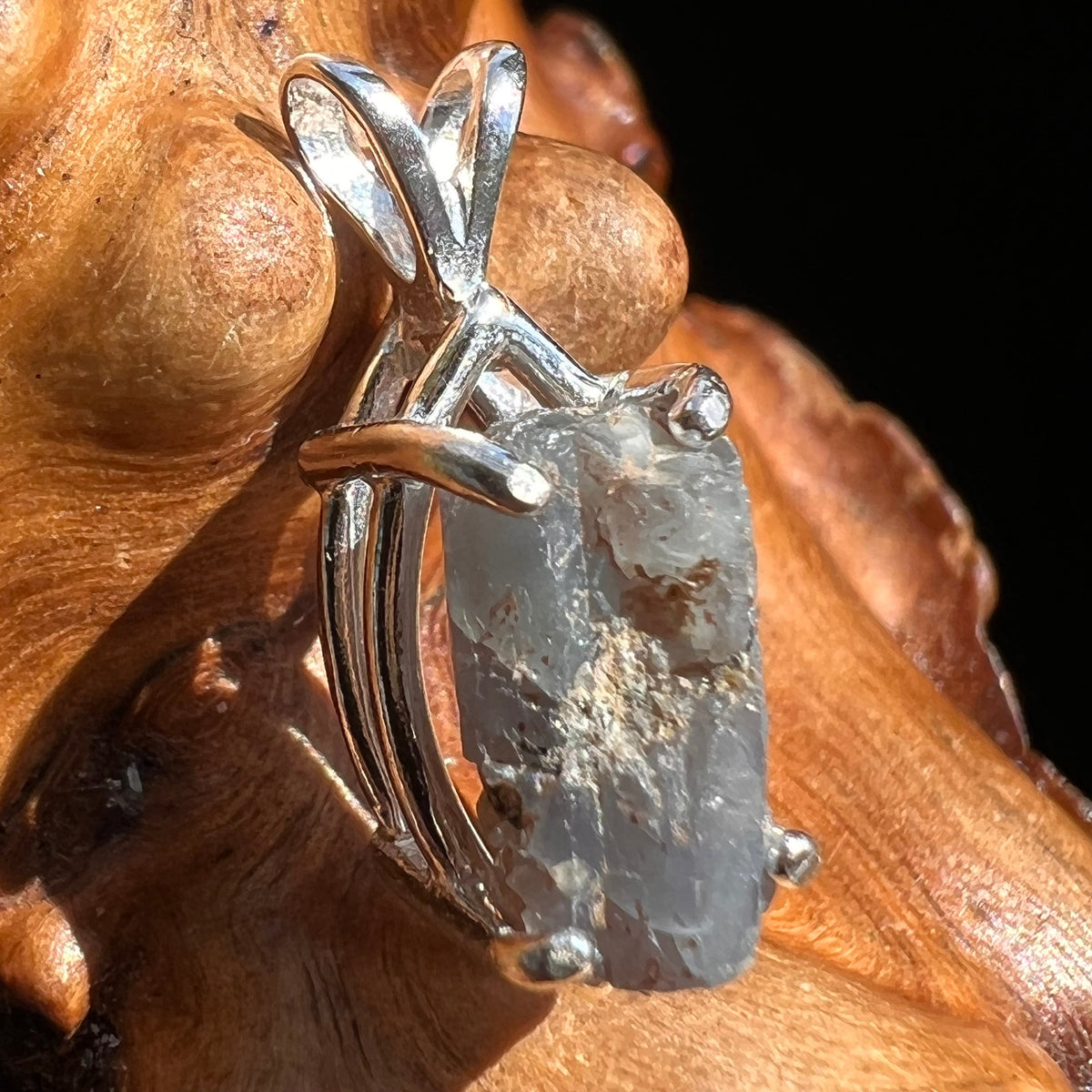 Raw Alexandrite Crystal Pendant Sterling #2912-Moldavite Life