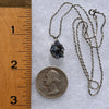Raw Benitoite Crystal Necklace Sterling #2598-Moldavite Life
