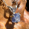 Raw Benitoite Crystal Necklace Sterling #2608-Moldavite Life