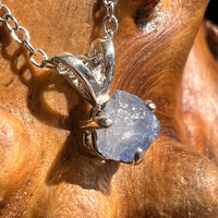 Raw Benitoite Crystal Necklace Sterling #2613-Moldavite Life