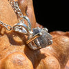 Raw Benitoite Crystal Necklace Sterling #2782-Moldavite Life