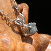 Raw Benitoite Crystal Necklace Sterling #2786-Moldavite Life