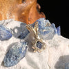 Raw Benitoite Crystal Pendant 14k Gold #2276-Moldavite Life