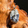 Raw Benitoite Crystal in Matrix Pendant Sterling #2510-Moldavite Life
