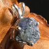 Raw Benitoite Crystal in Matrix Pendant Sterling #2518-Moldavite Life
