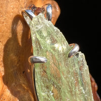 Raw Green Kyanite Pendant Sterling Silver #2945-Moldavite Life
