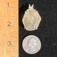 Raw Libyan Desert Glass Pendant Sterling Silver #1-Moldavite Life