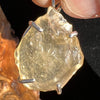 Raw Libyan Desert Glass Pendant Sterling Silver #1-Moldavite Life
