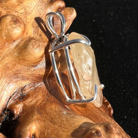 Raw Libyan Desert Glass Pendant Sterling Silver #12-Moldavite Life