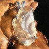 Raw Libyan Desert Glass Pendant Sterling Silver #13-Moldavite Life