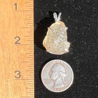 Raw Libyan Desert Glass Pendant Sterling Silver #2-Moldavite Life