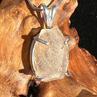 Raw Libyan Desert Glass Pendant Sterling Silver #20-Moldavite Life