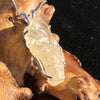 Raw Libyan Desert Glass Pendant Sterling Silver #24-Moldavite Life