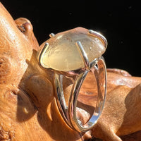 Raw Libyan Desert Glass Ring Size 7 #2986-Moldavite Life