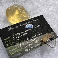 Raw Libyan Desert Glass Ring Size 7 #2986-Moldavite Life