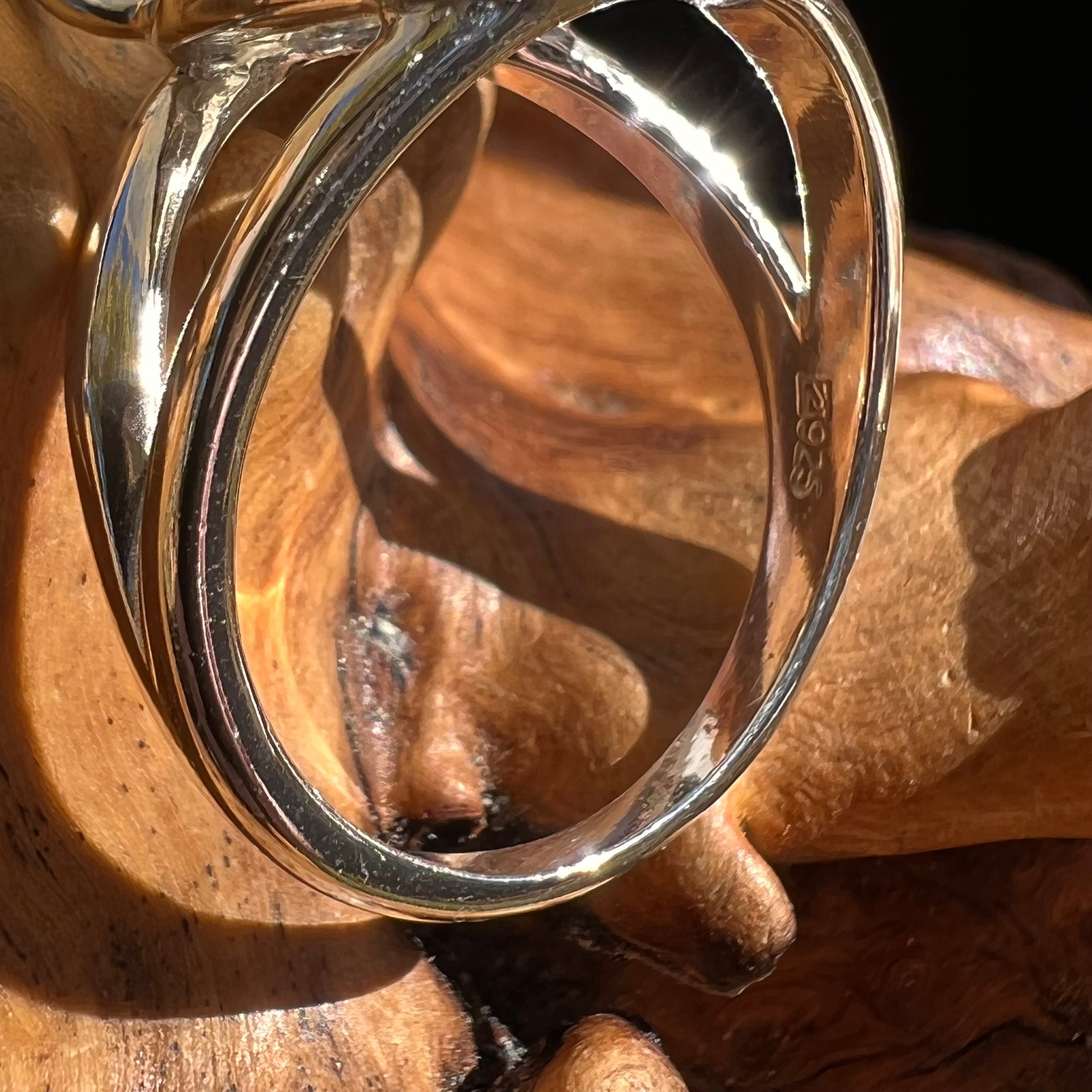 Raw Libyan Desert Glass Ring Size 9.75 #2981-Moldavite Life