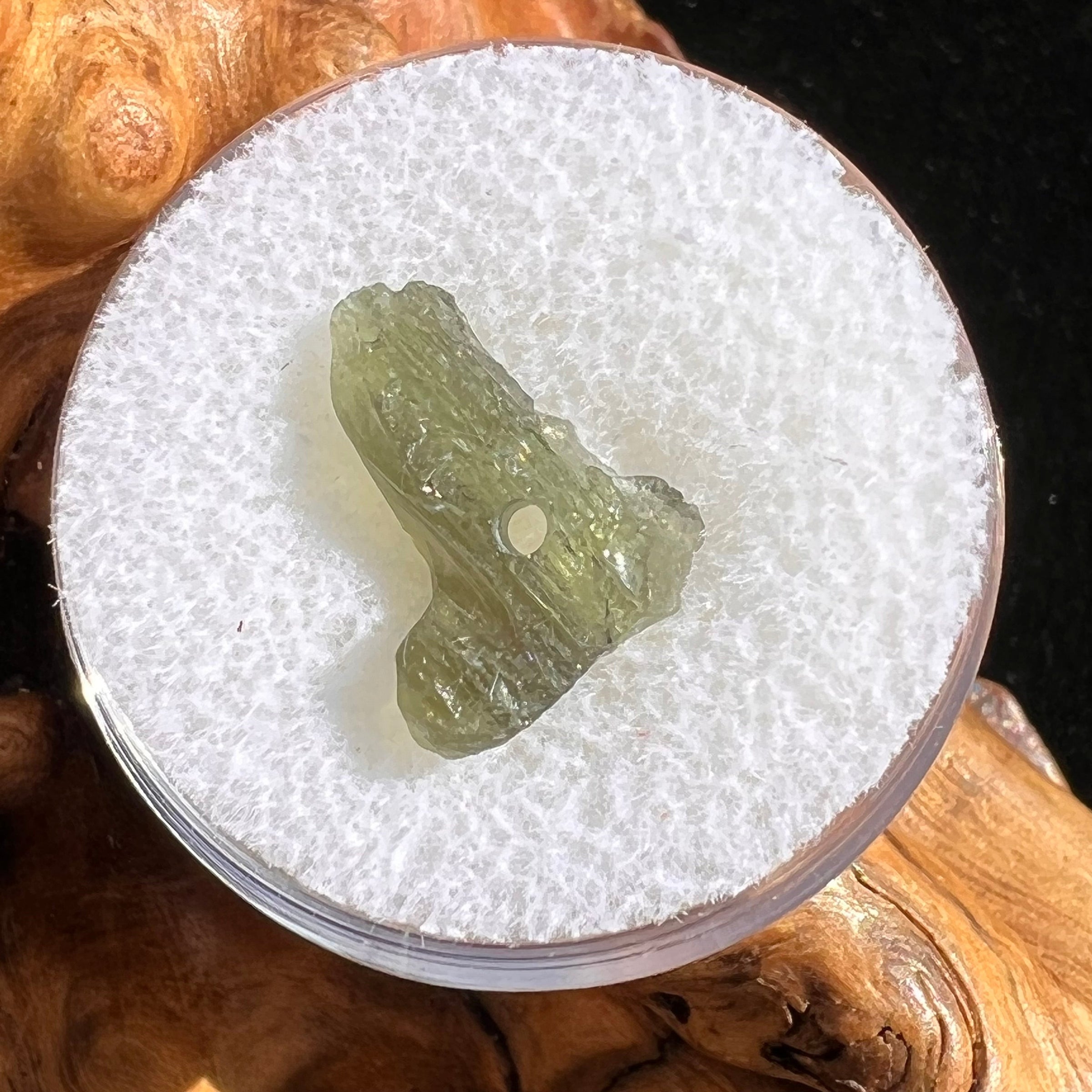 Raw Moldavite Bead for Jewelry Making #23-Moldavite Life