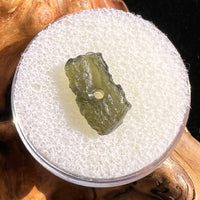 Raw Moldavite Bead for Jewelry Making #35-Moldavite Life