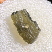 Raw Moldavite Bead for Jewelry Making #35-Moldavite Life