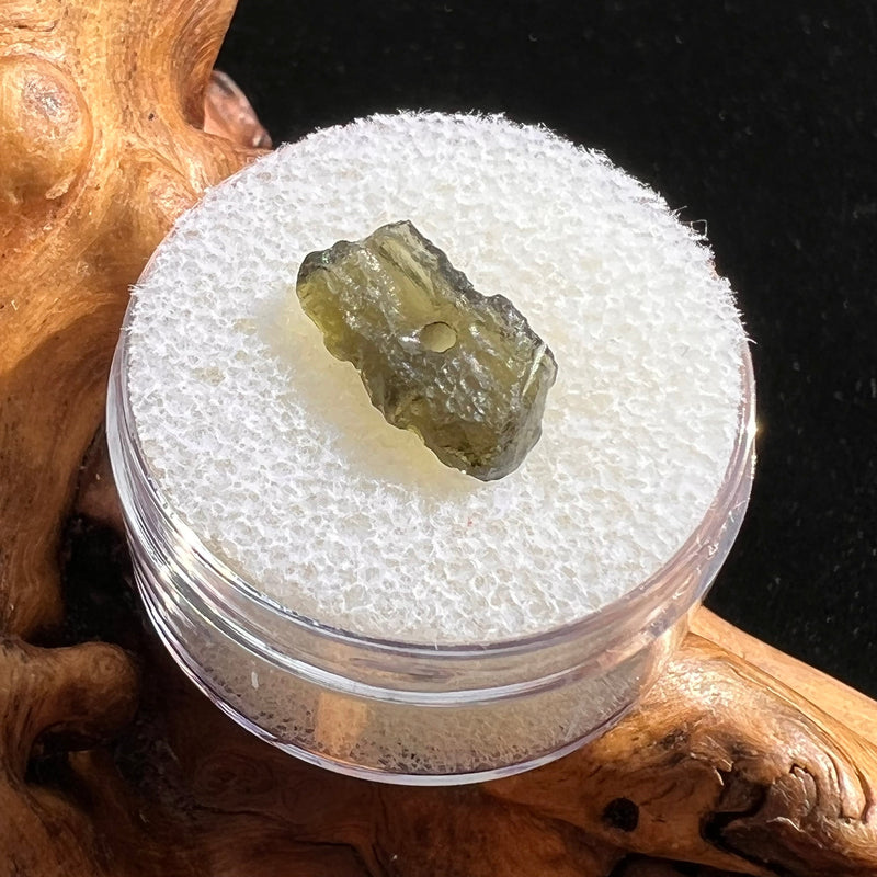 Raw Moldavite Bead for Jewelry Making #35-Moldavite Life