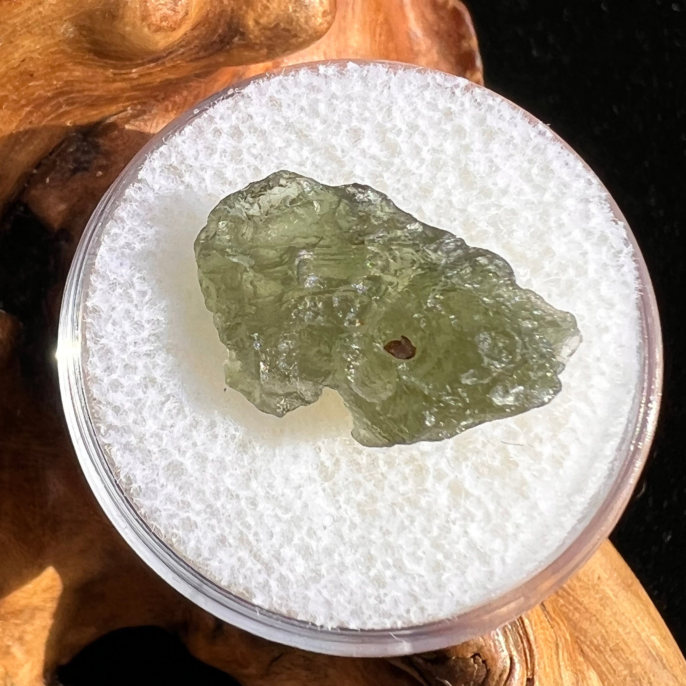 Raw Moldavite Bead for Jewelry Making #38-Moldavite Life