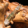 Raw Moldavite, Herkimer, & Phenacite Pendant 14k Gold #1038-Moldavite Life